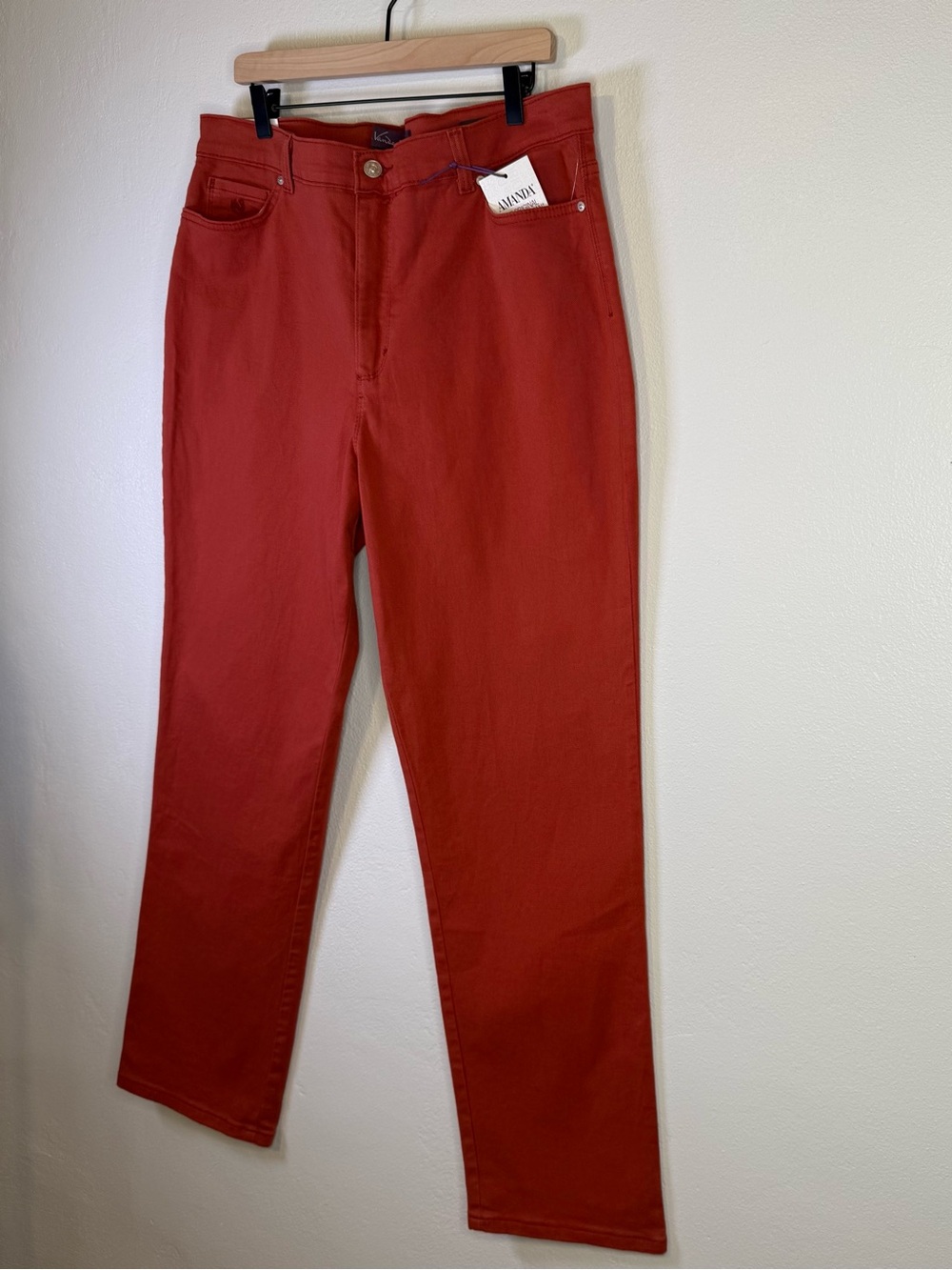 Gloria Vanderbilt Amanda Classic Rise Jeans in Autumn Blaze Women’s Size 18 - Picture 7 of 15